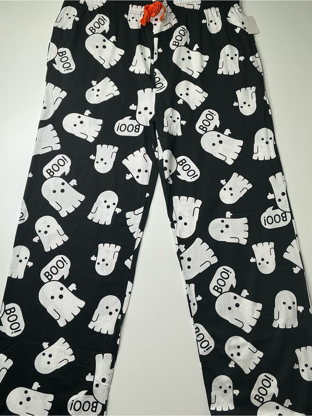 Mad Engine Men’s Sleep Pants Ghost BOO! Halloween New
